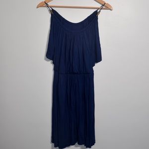 Akiko NWT Blue Ruched Dress S